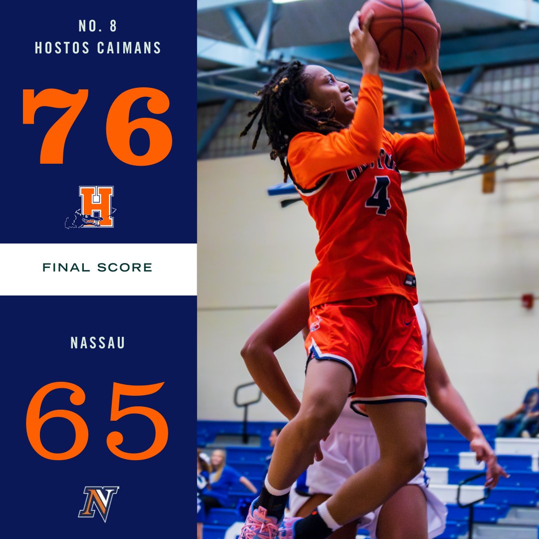 The No. 8 <a href="/HostosCollege/">Hostos College</a> women's basketball team continues their undefeated streak, advancing to 10-0 this season with a 76-65 victory over Nassau Community College!