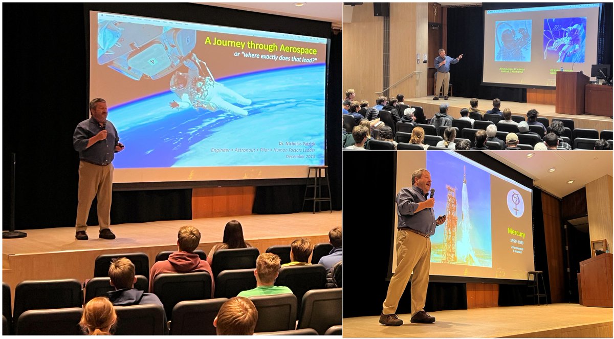 SakaueLab's tweet photo. Astronaut Dr. Nicholas Patrick gave a great lecture as a special event of the AME30282 Introduction to Space Exploration @AeroMechND.
. https://t.co/darRShuw7U