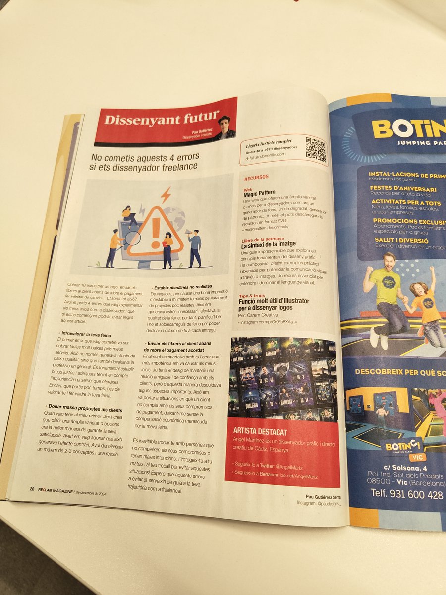 <a href="/dfuturo_/">Diseñando Futuro 🎨</a> en la revista de Reclam Magazine una semana más! 🙌