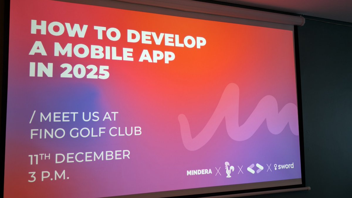 It's about to start: how to develop a mobile app in 2025 🚀.

If you're unable to attend, there's a livestream available:
👉 youtube.com/live/oDhik-HuM…