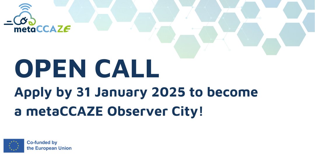 🌍 Transform your city's mobility! Apply to become a metaCCAZE Observer City &amp; lead the shift to sustainable transport. 🚀 Apply by 31 Jan 2025! 
Learn more: lmy.de/WZoXW

#metaCCAZE #UrbanMobility #SustainableTransport