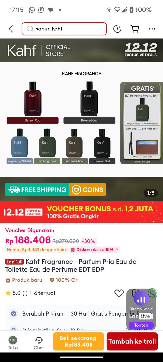 drainetd's tweet image. Gila ya, promo bundling Kahf di Lazada ada bonus menarik! Harus banget beli sih. 
s.lazada.co.id/a.Ot0 
#FOMOAlert
