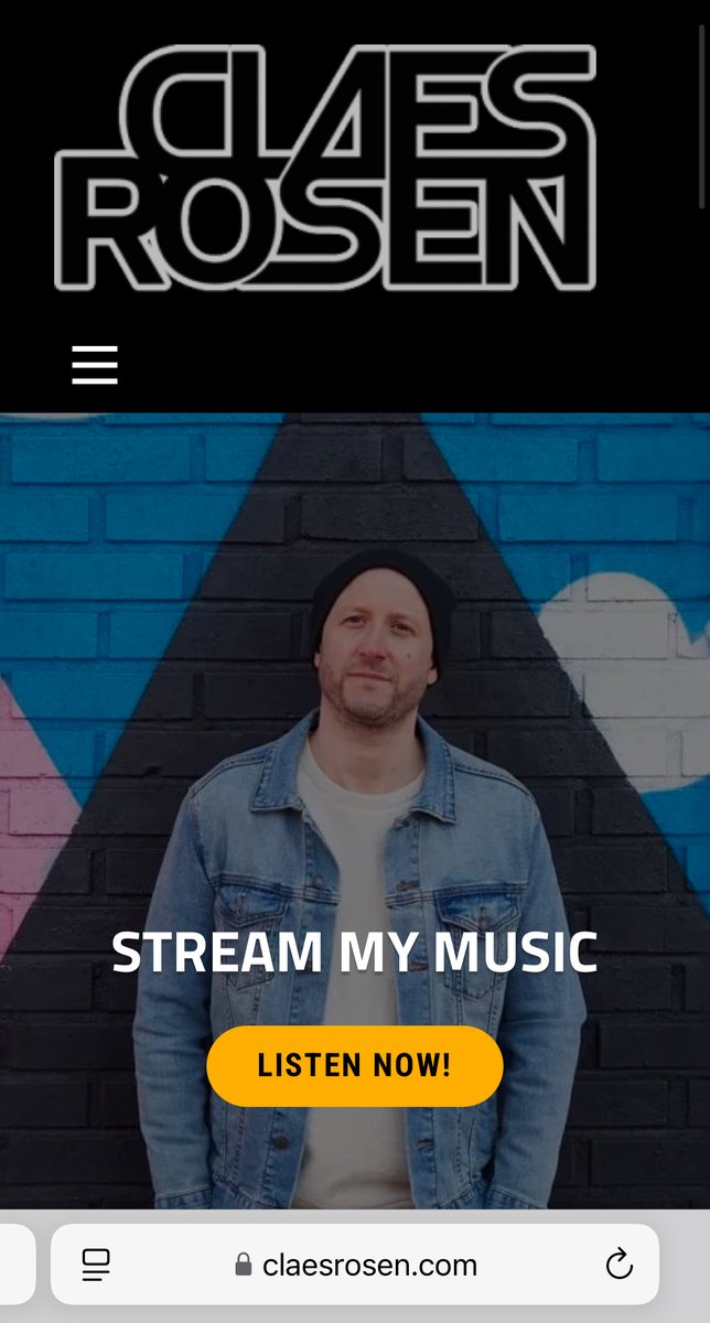 Exciting news—my new website is now live! 🎉 It's your go-to destination to learn more about me and my music journey. Explore my story, dive into my discography, and browse an extensive music archive dating back to 2005.  Check it out! claesrosen.com