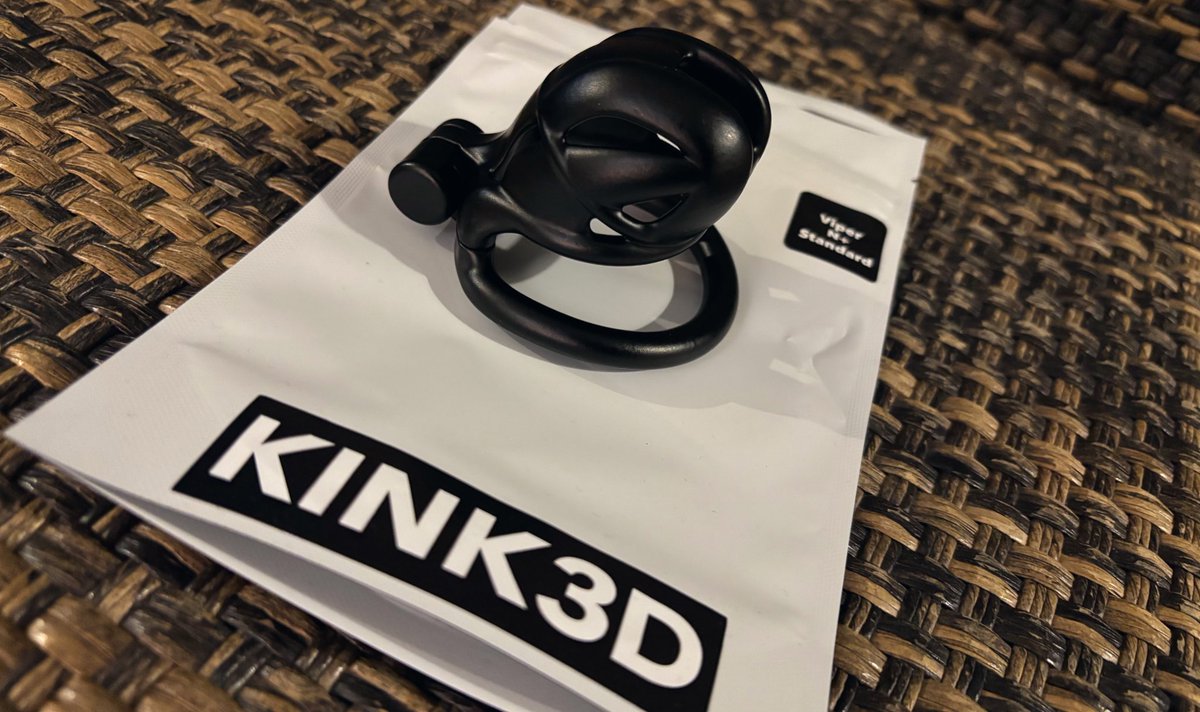 👀 oh boy what came in the mail today 😳 🔒 <a href="/KINK3Ddesigns/">KINK3D</a>