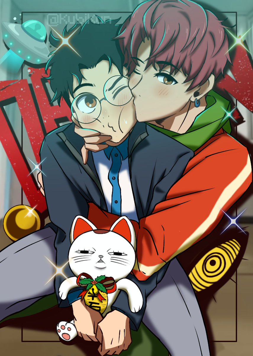 KubiKun's tweet photo. Okarun and Jiji~ 😘✨
#Dandadan https://t.co/rWdAF1DkIn