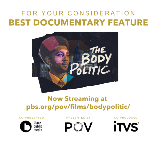 prison2pro's tweet photo. THE BODY POLITIC is a bold new documentary that showcases Baltimore City's inspiring efforts to end gun violence. It has qualified in the Feature Documentary category for the 97th Academy Awards!
Learn more at https://t.co/nhDPl5V5ft
#thebodypoliticfilm #POVonPBS #ITVSOpenCall https://t.co/iznJ2N8dbJ