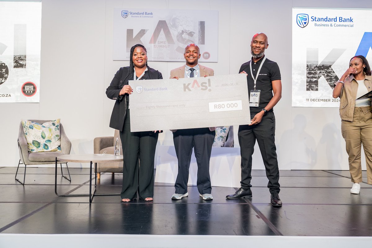 Congratulations to this remarkable group of entrepreneurs whose pitches won them cash prizes. A big thank you to <a href="/SB_BusinessZA/">Standard Bank Business ZA</a> for making this possible. Thank you to all our stakeholders, we look forward to hosting you again in 2025. #KasiSMMESummit #RiseAboveTheNoise