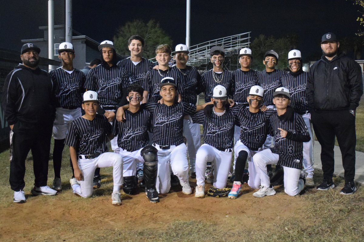 Our 8th grade Knights Baseball team remains undefeated in their game against Austin Middle on December 10th, 2024!