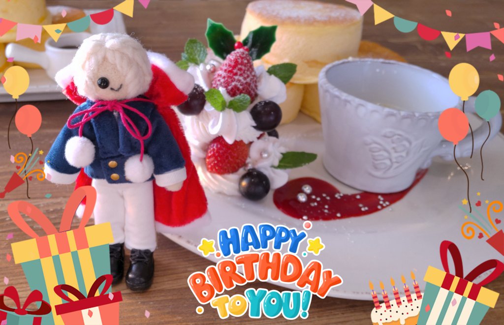 Mimi3_12's tweet photo. 憂城くんお誕生日(仮)おめでとう～🎉🎂💐ささやかながら今年もお祝いするよ～✨ https://t.co/htrFvibF1f