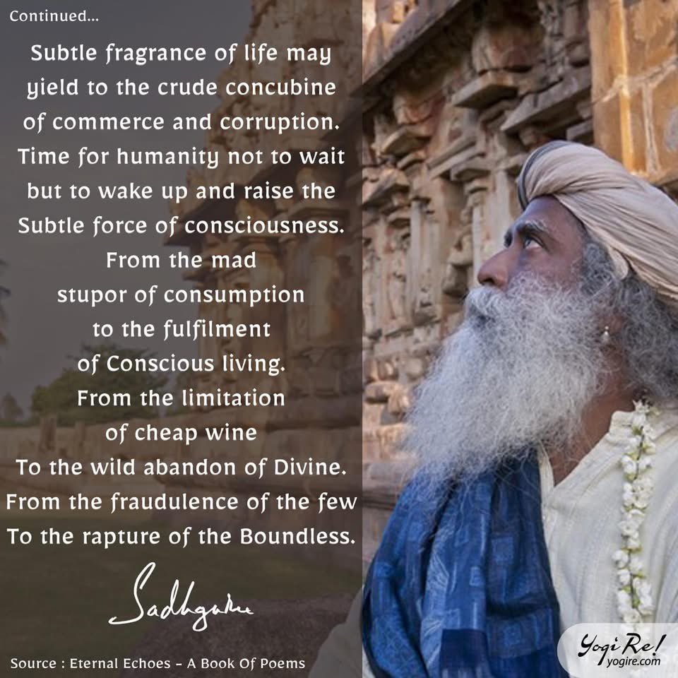 SoilShahnaz's tweet photo. We often live like crude blocks of potential, unaware of the subtle masterpiece life within us can become.
Inner Engineering program refines your inner self, showing the path from unconsciousness to pure awareness, from separation to oneness.
Experience the steps of transformation within as I do💫
#MePostIE #InnerEngineering #Sadhguru
@ishafoundation