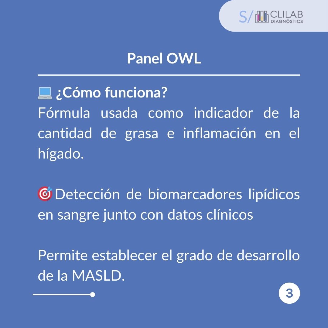 🩺 En <a href="/ClilabDiagnos/">CLILAB Diagnòstics</a> usamos el panel OLW para evaluar la cantidad de grasa e inflamación en el hígado.  Menos riesgos, más precisión en pacientes con #MASDL y esteatohepatitis. 🧪Descubre más en: clilab.cat/es/marcadores-… #DiagnósticoNoInvasivo #FibrosisHepática #LaboratorioClínico