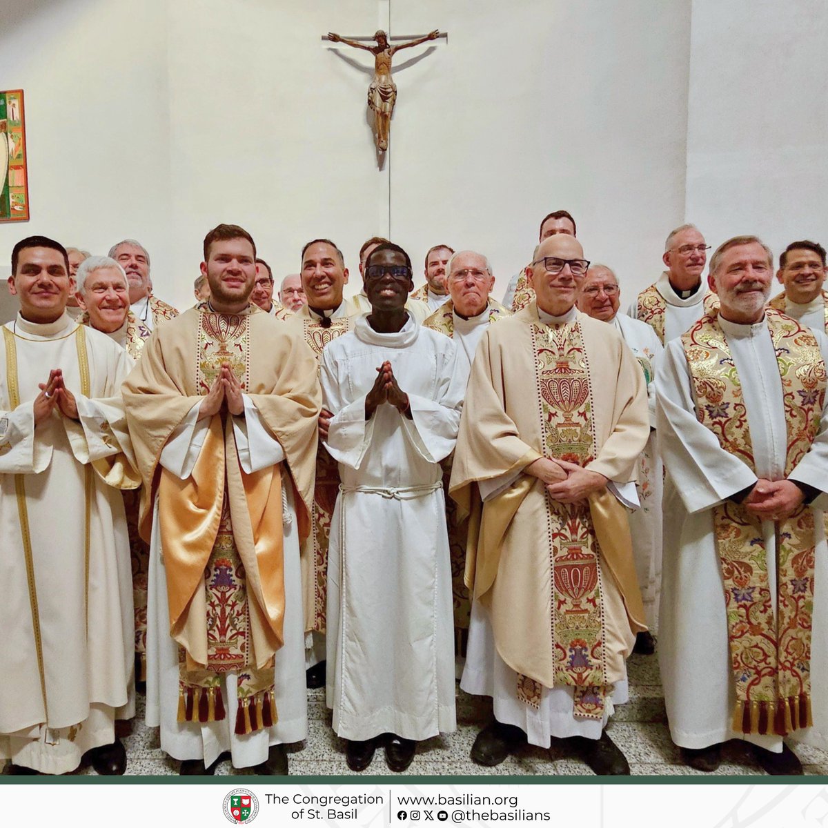 Congratulations to David Francis Semivule Basil, CSB, on the joyous occasion of his Final Profession of Vows, celebrated this Monday in the Chapel of St. Basil at the University of St. Thomas in Houston, Texas.

#ministry #trending #community #priest #vocation #vatican #catholic