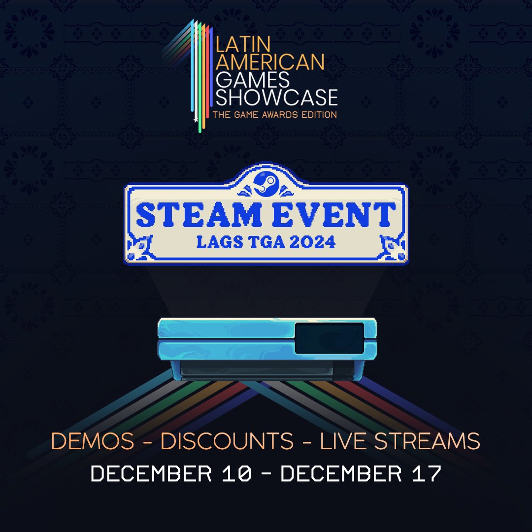 The showcase may be over, but the celebration of Latin American games continues! 

Wishlist your favorites, enjoy exclusive discounts, and try demos of 150+ games from the region. Don't miss out! 

Link below 👇🏻