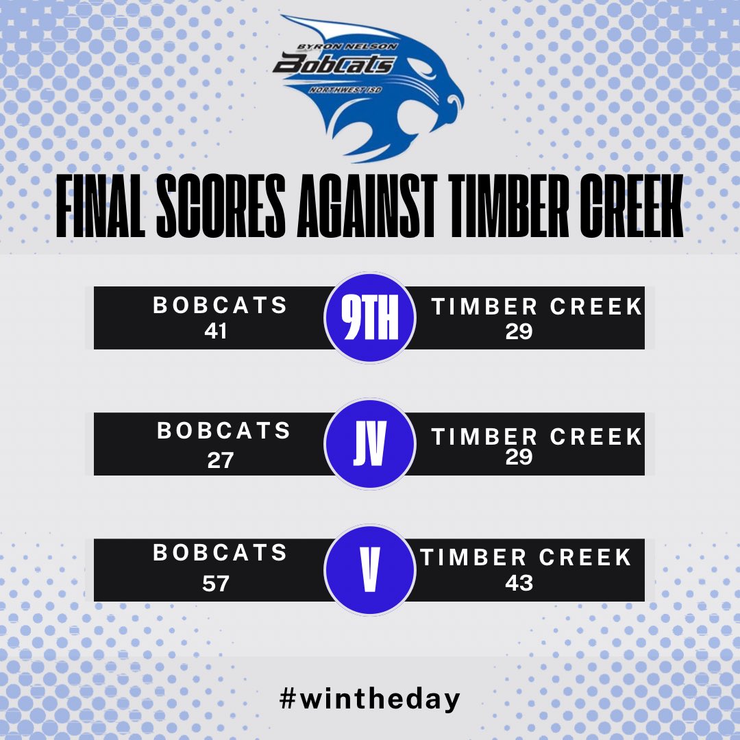 Byron Nelson Girls Basketball (@bnhsgbasketball) on Twitter photo Your Varsity Lady Bobcats are now 3-0 in district! Our 9th came away with a big win and JV fell short with a buzzer beater. Catch us in action on Friday as we face Keller at Bobcat Den! See you there! 💙🐾
<a href="/tracie412/">Coach TRobb</a> <a href="/coachbfoster/">B. Foster</a> <a href="/Coach_Reeves28/">Bryan Reeves</a> <a href="/ByronNelsonHigh/">Byron Nelson HS</a> <a href="/NISDAthletics/">NISD Athletics</a> Your Varsity Lady Bobcats are now 3-0 in district! Our 9th came away with a big win and JV fell short with a buzzer beater. Catch us in action on Friday as we face Keller at Bobcat Den! See you there! 💙🐾
<a href="/tracie412/">Coach TRobb</a> <a href="/coachbfoster/">B. Foster</a> <a href="/Coach_Reeves28/">Bryan Reeves</a> <a href="/ByronNelsonHigh/">Byron Nelson HS</a> <a href="/NISDAthletics/">NISD Athletics</a>