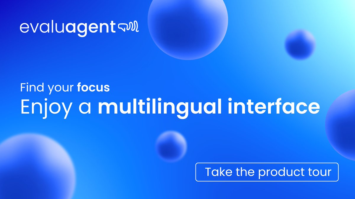 Did you know that evaluagentCX supports multiple languages? It's easier than ever for global contact centers to interact in their preferred language, enjoying greater accessibility and QA accuracy.

Take the product tour today! 
bit.ly/41vA06c