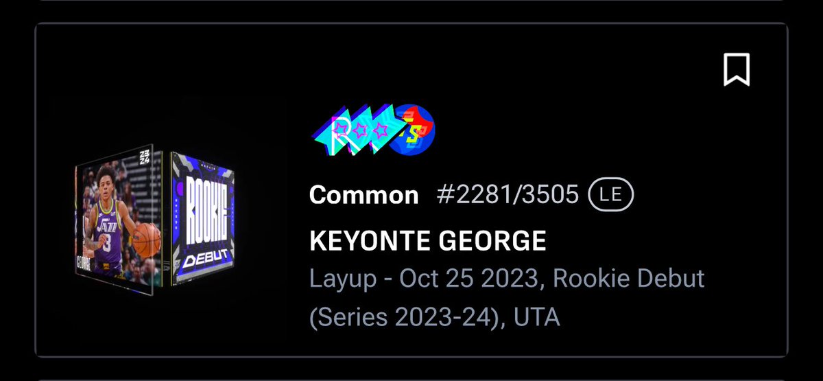 I’d be interested in who wants a Keyonte George rookie?  He’s NICE and only getting better!

🎷Like.
🎷Follow (please?)
🎷Retweet (that’s the easiest way to pick a winner)

Winner picked this evening