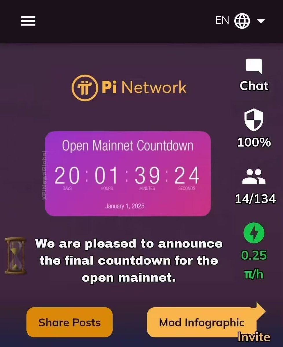 Pi_diange's tweet image. This picture is fake. It was faked by using the interface of the Pi screen on April 13th. As you can see from the &quot;Mod Infographic&quot; button, after clicking this button, you will see an infographic I made about the Fireside Forum. So I have the impression.
Image comparison👇