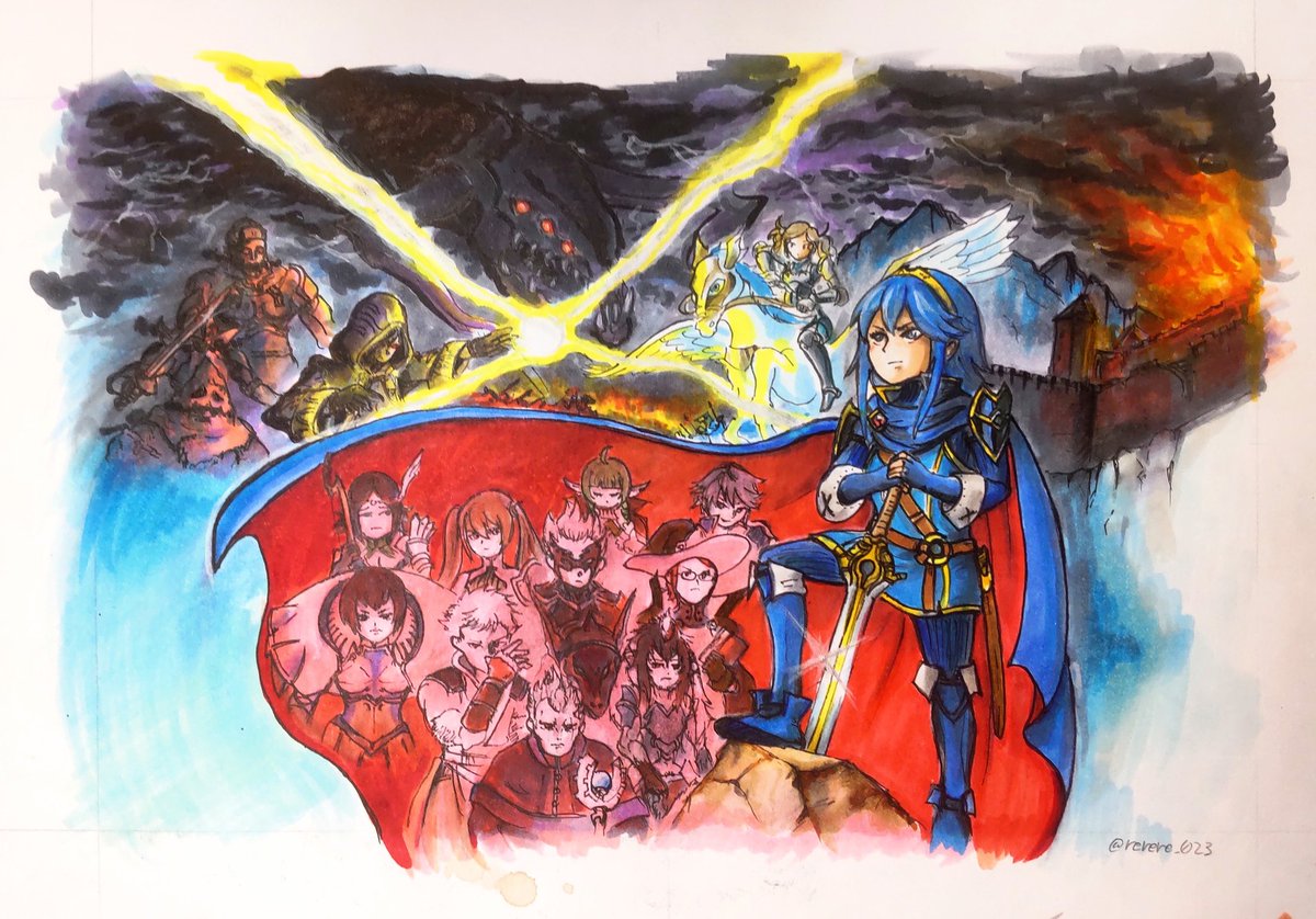 #今年も残りわずかなので今年一番伸びた絵を貼る

4月のFE 『覚醒』発売記念日に
いいね♥️1000越えした
アナログイラスト