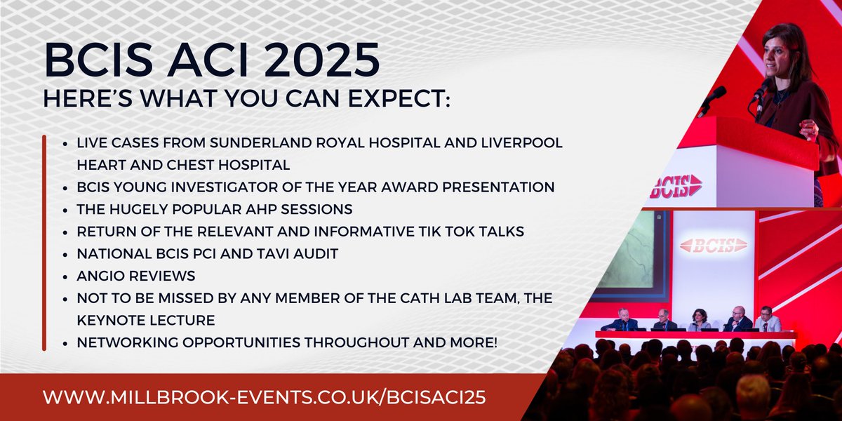 BCIS (@bcis_uk) on Twitter photo We’re excited to share a preview of what’s coming at #BCISACI next month! While the full programme is just around the corner, here are some key highlights to look forward to:
🏥Live Cases from Sunderland Royal Hospital and Liverpool Heart and Chest Hospital
👩⚕️👨⚕️<a href="/bcis_ahp/">BCIS AHP's</a> We’re excited to share a preview of what’s coming at #BCISACI next month! While the full programme is just around the corner, here are some key highlights to look forward to:
🏥Live Cases from Sunderland Royal Hospital and Liverpool Heart and Chest Hospital
👩⚕️👨⚕️<a href="/bcis_ahp/">BCIS AHP's</a>