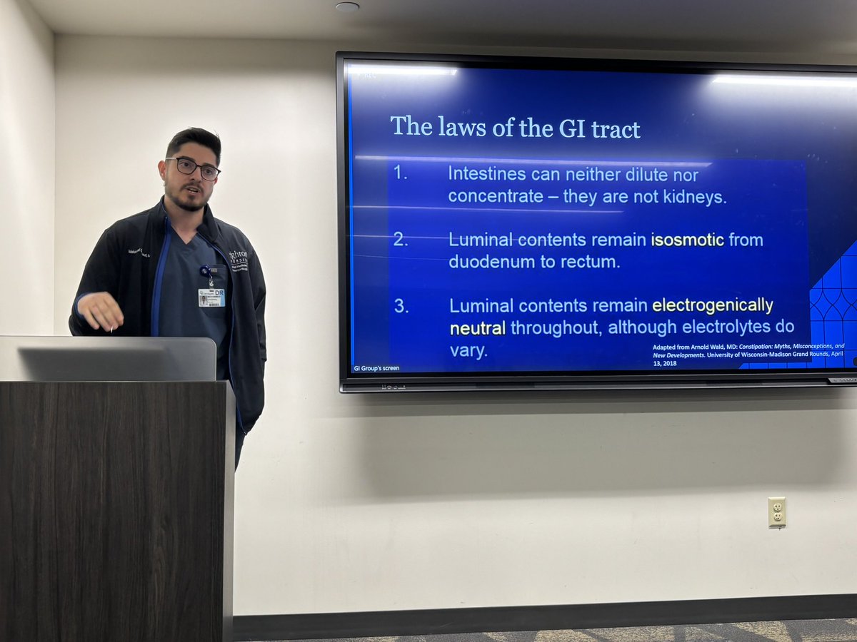 The last GI #GrandRounds given by our all-🌟 3️⃣rd year fellow <a href="/MohammedQasswal/">Mohammed Qasswal, MD</a> 🥲

Outstanding 🗣️ on the diagnostic and treatment modalities for constipation 💩

#GITwitter #FutureOfGI