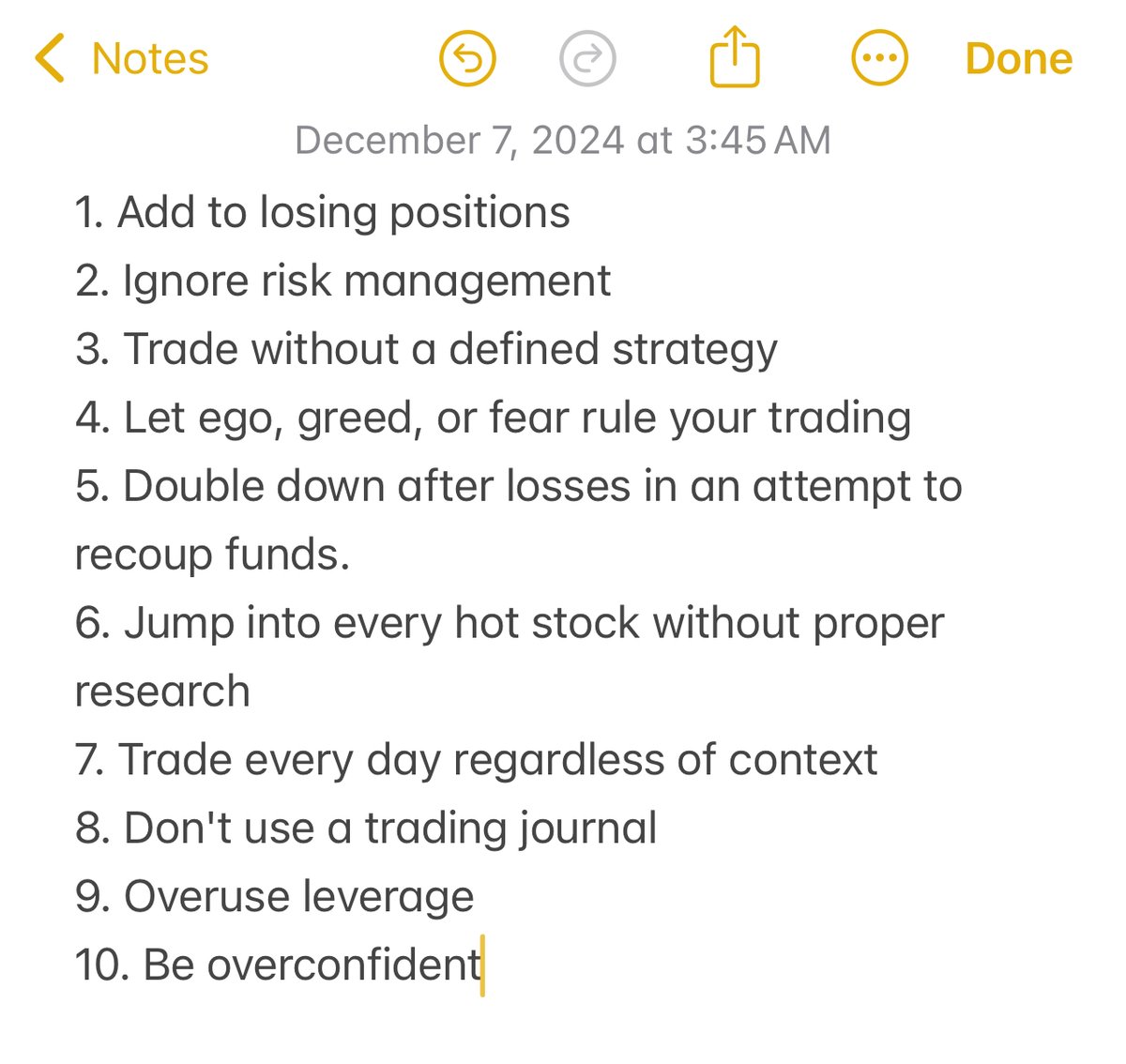 TradeZella's tweet photo. The easiest way to lose all your money in trading ↓ https://t.co/aIswvEbnUl