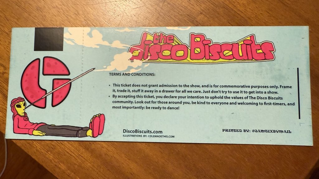 Just noticing the back of my commemorative VIP ticket from Buffalo, and I love the second bullet point so much!!!

That is the vibe we are looking for. B4L