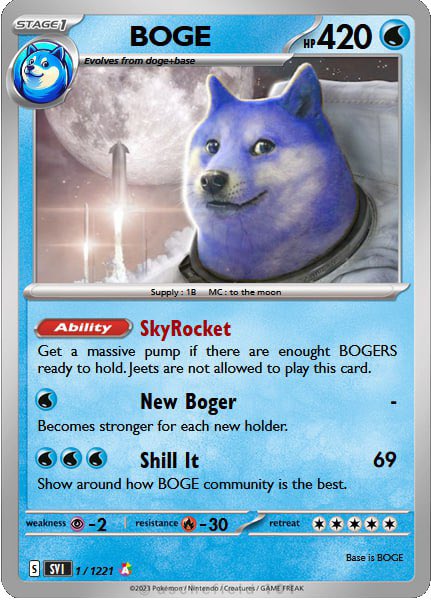 $BOGE = $DOGE + BASE
