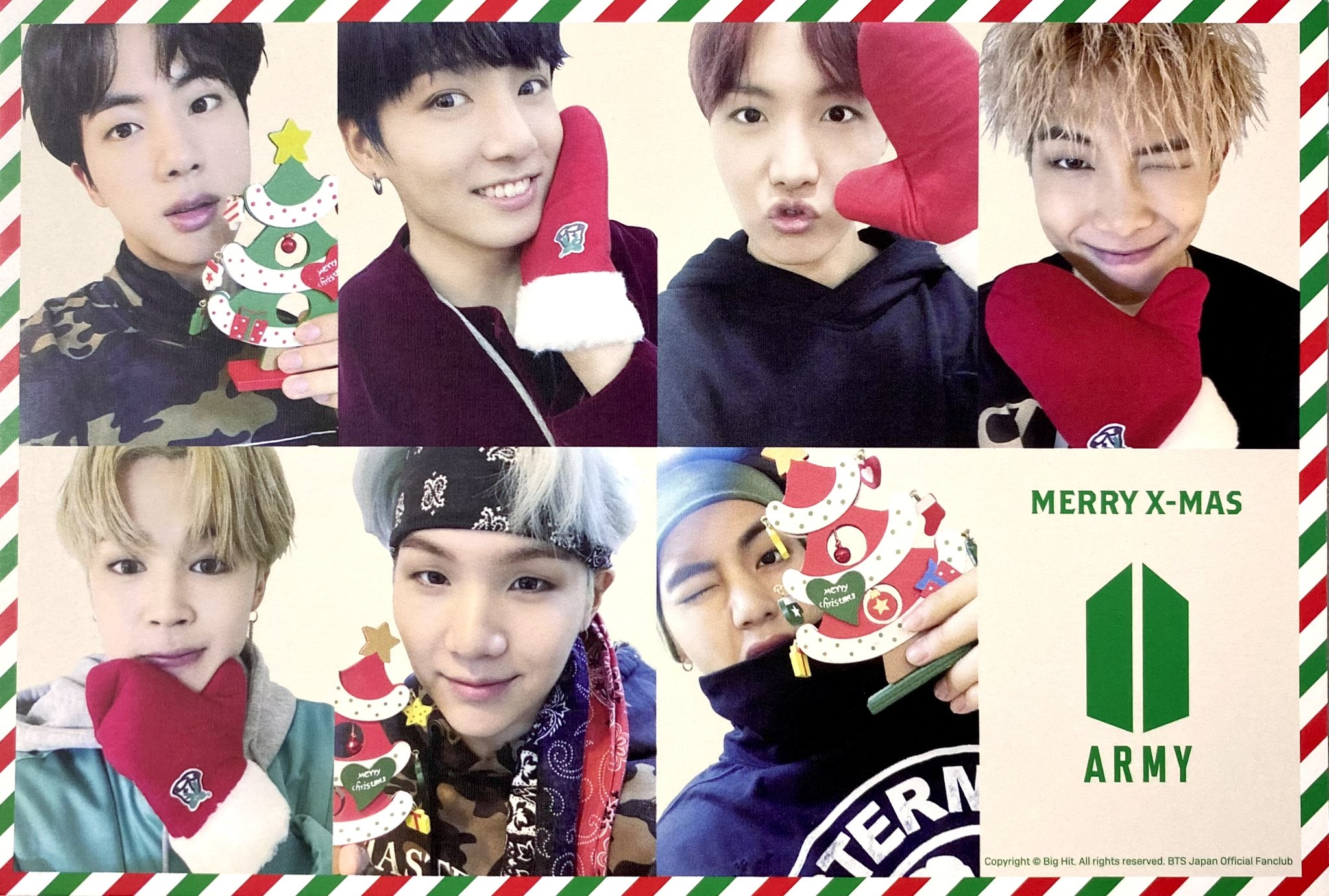 BTS 会報 Vol 1.~9 クリスマスカード グリーティングカード セット j )⁷ on X: