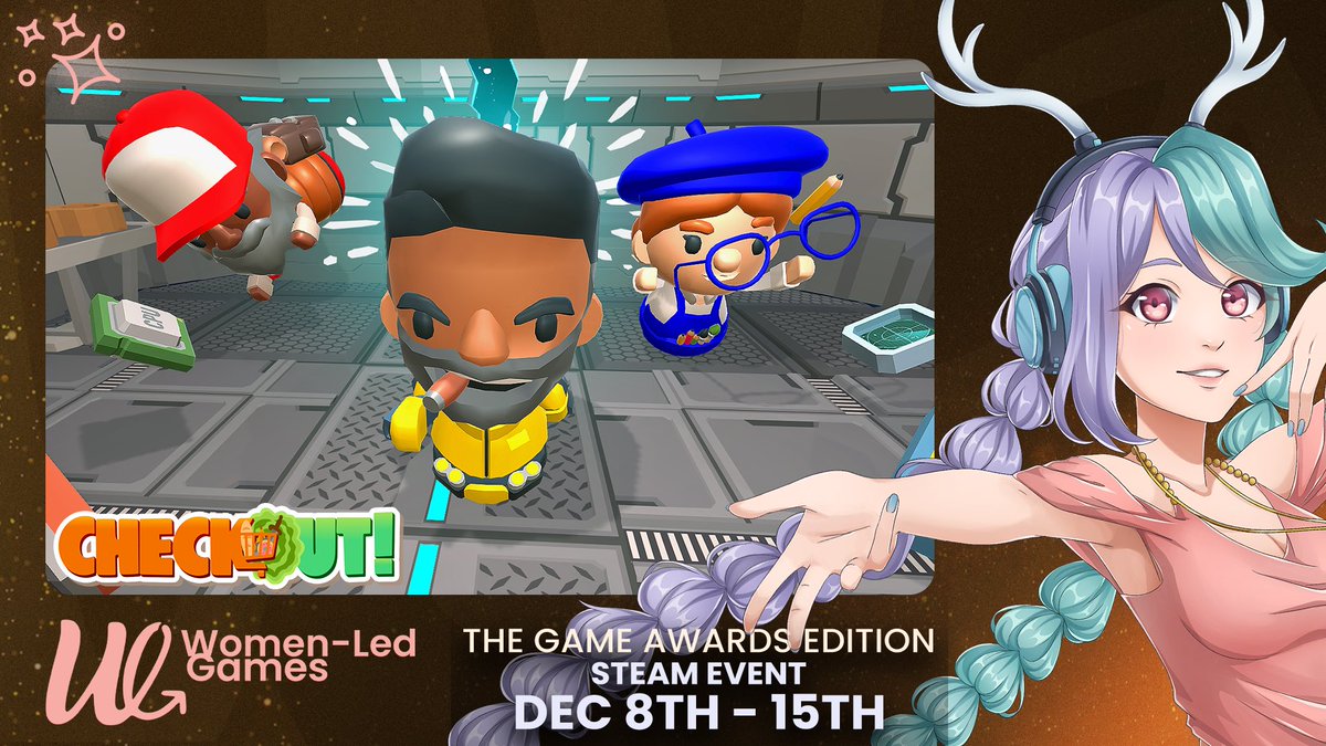 Bucket Forge (@bucketforge) on Twitter photo Exciting news!
Checkout! is part of the Women-Led Games event #TheGameAwards Edition by <a href="/womenledgames/">Women-Led Games</a> on Steam! 🛒✨
Don’t miss this chance to explore unique and amazing games led by incredible women💖
store.steampowered.com/curator/437655…
#indiegames #womenledgames Exciting news!
Checkout! is part of the Women-Led Games event #TheGameAwards Edition by <a href="/womenledgames/">Women-Led Games</a> on Steam! 🛒✨
Don’t miss this chance to explore unique and amazing games led by incredible women💖
store.steampowered.com/curator/437655…
#indiegames #womenledgames