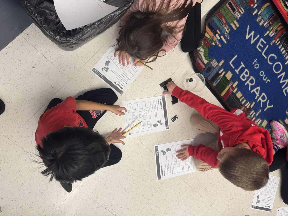 First graders playing “Add the Dots” this morning! <a href="/iReady/">i-Ready</a>