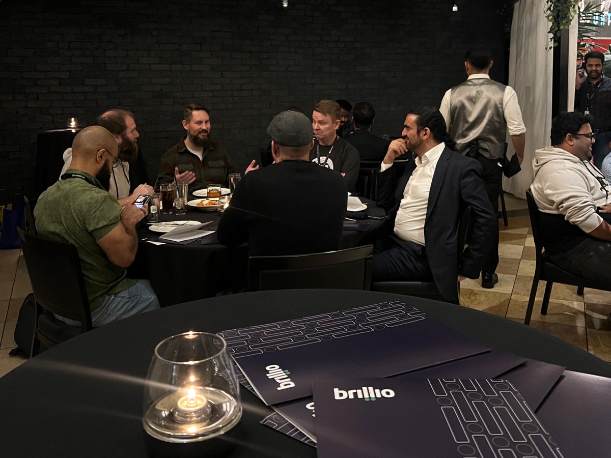 BrillioGlobal's tweet image. And that’s a wrap for Brillio #AIvolution at #AWSReInvent 2024! We had a lovely time exchanging ideas with our partners and industry peers around Brillio’s GenAI-powered AWS solutions for cloud migration, modernization, and more.
Here is a glimpse of our networking dinner at AWS…