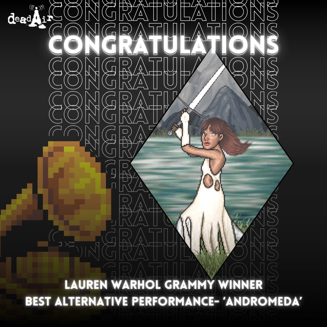 HabDeadAir's tweet photo. Congratulations @LaurenWarholHB  for being officially GRAMMY WINNER with Best Alternative Performance by the smash-hit 'andromeda' https://t.co/MoTforgnPC