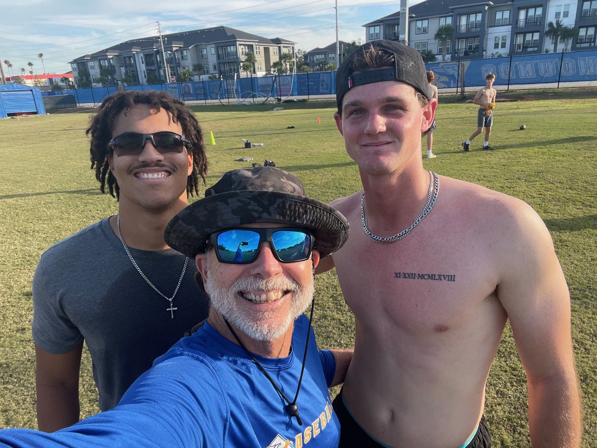 BaseballLyman's tweet photo. Some Lyman Protocol Sons return! Great to see @brycecarterFL and @LoganBevis3 at The Bob yesterday! Love it when the boys come home! https://t.co/wqxhLkRomJ