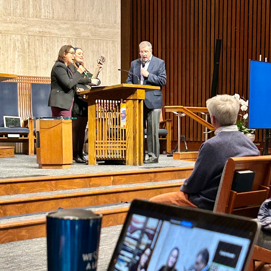 rodefshalom's tweet photo. Our community gathered Tuesday night for our biannual congregational meeting. Thank you to all who came and connected with us! #TempleRodefShalom #community #gathering https://t.co/UKq5mE1dlW