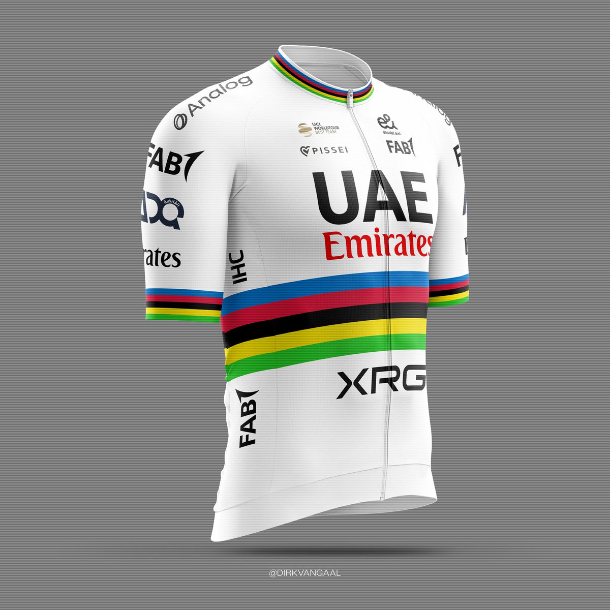 Back to the (black and white) basics, with a touch of red. That's it. 

🎨 UAE Emirates XRG

#UAEemiratesXRG #Pogacar #newkit