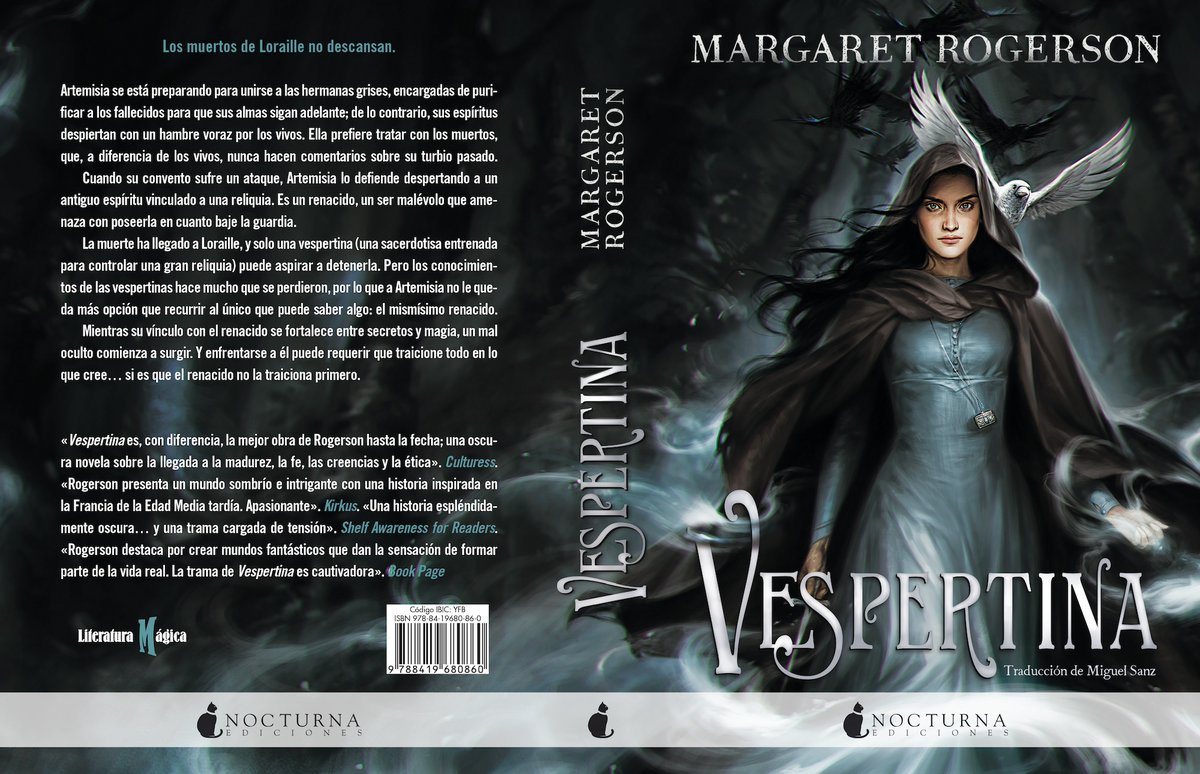 NocturnaEd's tweet photo. ✨¡NOTICIA! En abril llega #Vespertina, la nueva novela autoconclusiva de @MarRogerson. Artemisia forma una alianza con un espíritu maligno para enfrentarse a un mal mayor… si es que el espíritu no la traiciona antes. 🩶
#NovedadesNocturna #EmbrujoDeEspinas https://t.co/Wu5LtneptN