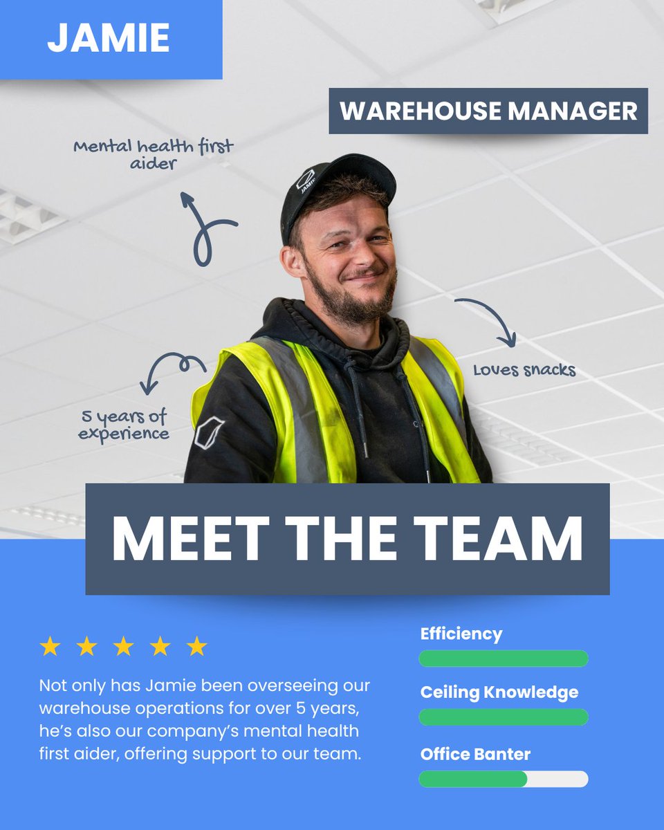 Behind our optimised warehouse operations is Jamie. And behind every supported team member? Yep, Jamie again. 🚛📦

As our Warehouse Manager &amp; one of our mental health first aiders, he's proof that keeping things running effectively goes beyond logistics - it's about people too.