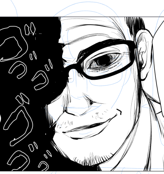 おじちゃんはね、おじちゃんを描いているよ 