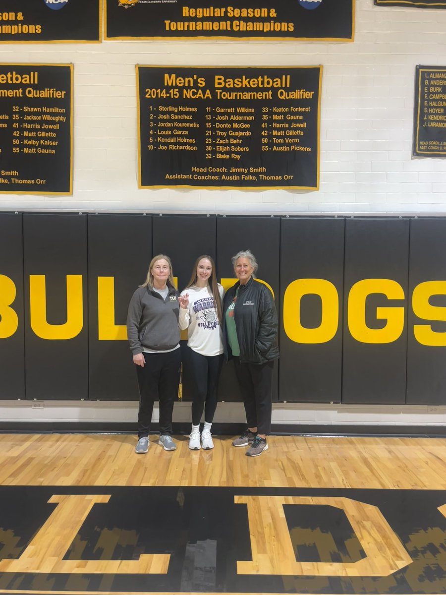 After a visit, i’m so blessed and excited to announce my volleyball and academic commitment to Texas Lutheran University! Thank you Coach Fowler and Coach Taylor for such a warm welcome and this opportunity.💛🤍 <a href="/TLU_VB/">TLU Volleyball</a> <a href="/SAEliteVB/">SAEVB</a> #pupsup #committed