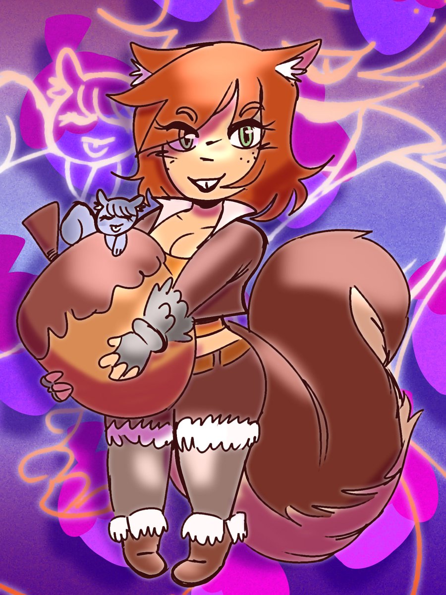 thumby_thumb's tweet photo. Squirrel girl 🐿🐿 https://t.co/IqUop8R3CD