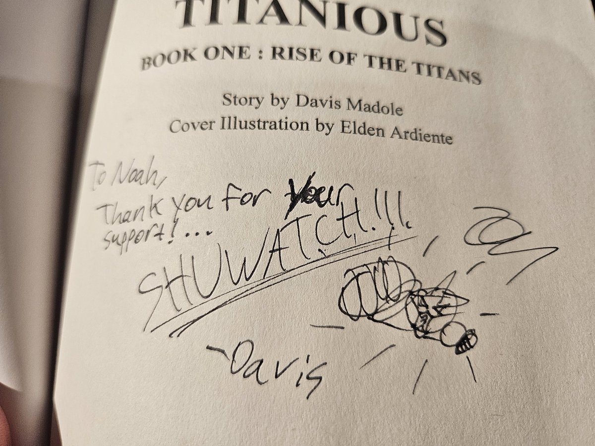 Noah Bearden (@gojira091) on Twitter photo Finally got my hands on <a href="/titangoji/">Davis Madole</a> published original novel, Titanious Book One: Rise of the Titans. Hoping to give this a read sometime soon, also be sure to check out his other content on Youtube because he does an amazing job! Finally got my hands on <a href="/titangoji/">Davis Madole</a> published original novel, Titanious Book One: Rise of the Titans. Hoping to give this a read sometime soon, also be sure to check out his other content on Youtube because he does an amazing job!