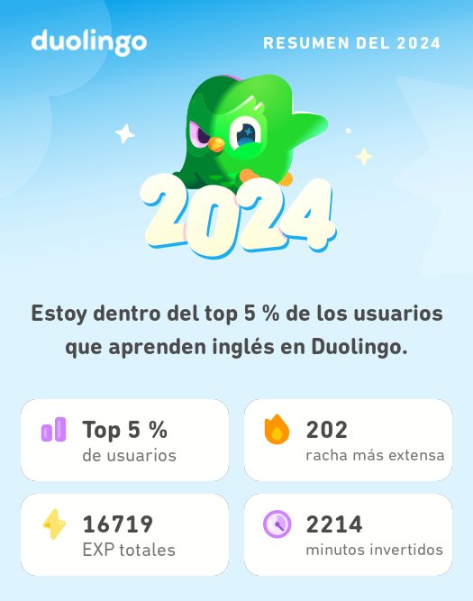delvisverde96's tweet photo. ¡Mira todo lo que aprendí en Duolingo este 2024! #Duolingo365 https://t.co/FBhGuIJdJN