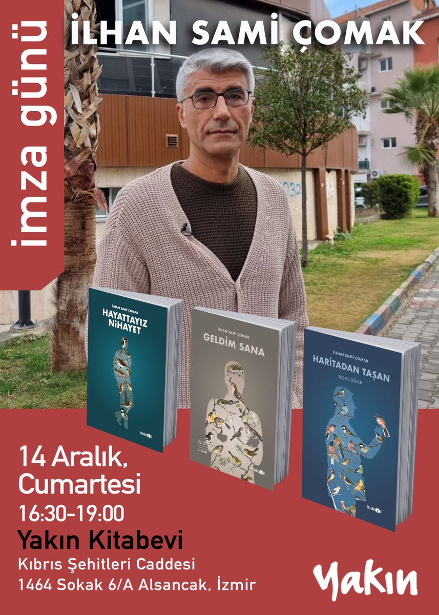 karacadeli's tweet photo. "Sana gidelim bana gidelim
Yeter ki gidelim
Sonra gitmek güzeldir
Karıncalara da gidelim
Elimizde kitap, belki dağlara gidelim
Bir şey söyleyelim bizden olsun
Dua olup Allah’a gidelim"
Belki gelirsiniz?!.
#izmir
#şiir
@ilhan_comak
@keskintugrul61
@tele1comtr 
@Yakin_Kitabevi https://t.co/PFwBpZgFen