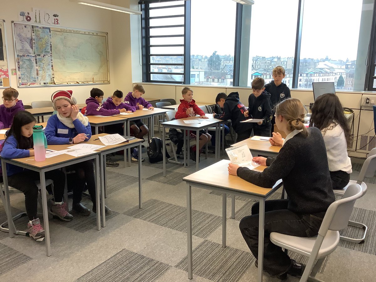 TransitionBHS's tweet photo. Maths Challenge Workshops - 3 primaries, 30 excited P7 pupils, 5 senior pupil leaders = fantastic session! See you next week for our Christmas Concert.
@BoroughmuirHS @BoroughmuirEA @BoroughmuirPE @BmuirComputing https://t.co/K3oJWDyB5f