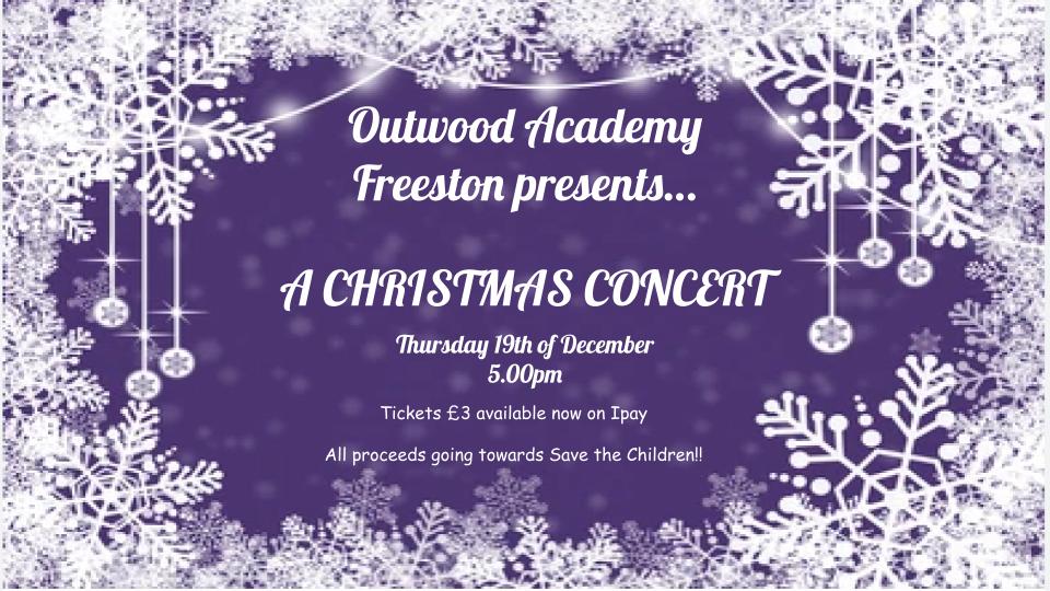 OutwoodFreeston's tweet photo. We're very excited to invite all parents / carers to our #ChristmasConcert next Thursday 🎄

Join us for an evening of music, dance and sing-a-long to those christmas classics! 🎙️🎼

Tickets can be purchased via iPay with all proceeds going to @savechildrenuk https://t.co/IFH9QWBQKR