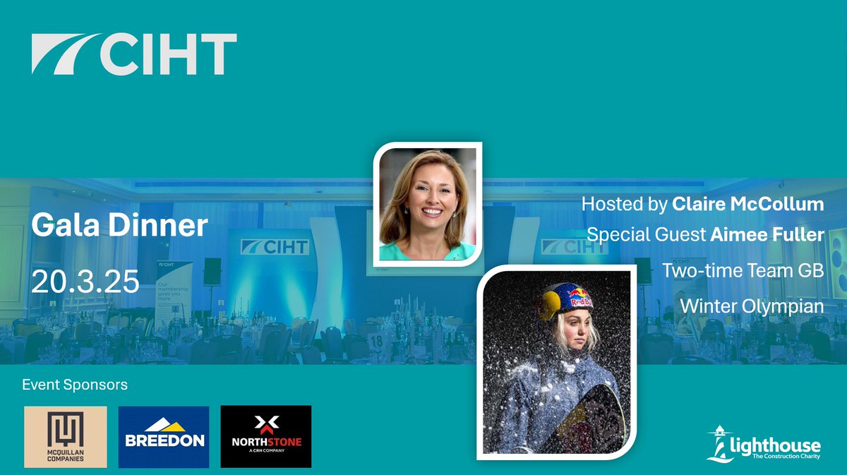 Sponsorship opportunities are available. Please contract Andrew Murray at:
northernireland@ciht.org.uk

We look forward to your continued support at one of the highlights for the local highways and transportation industry.

Bookings open 16th December 2024
<a href="/mcqcos/">McQuillan Companies</a> <a href="/breedongroup/">Breedon Group PLC</a>