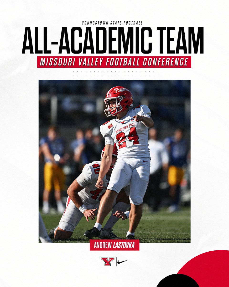 Youngstown State Football (@ysufootball) on Twitter photo We had an MVFC-high-tying 3๏ธโฃ student-athletes earn first-team All-Academic honors!! ๐ง๐๐
First Team
QB Beau Brungard
OL David Metzler
LB Devin Johnson
Second Team
PK Andrew Lastovka
#GoGuins We had an MVFC-high-tying 3๏ธโฃ student-athletes earn first-team All-Academic honors!! ๐ง๐๐
First Team
QB Beau Brungard
OL David Metzler
LB Devin Johnson
Second Team
PK Andrew Lastovka
#GoGuins