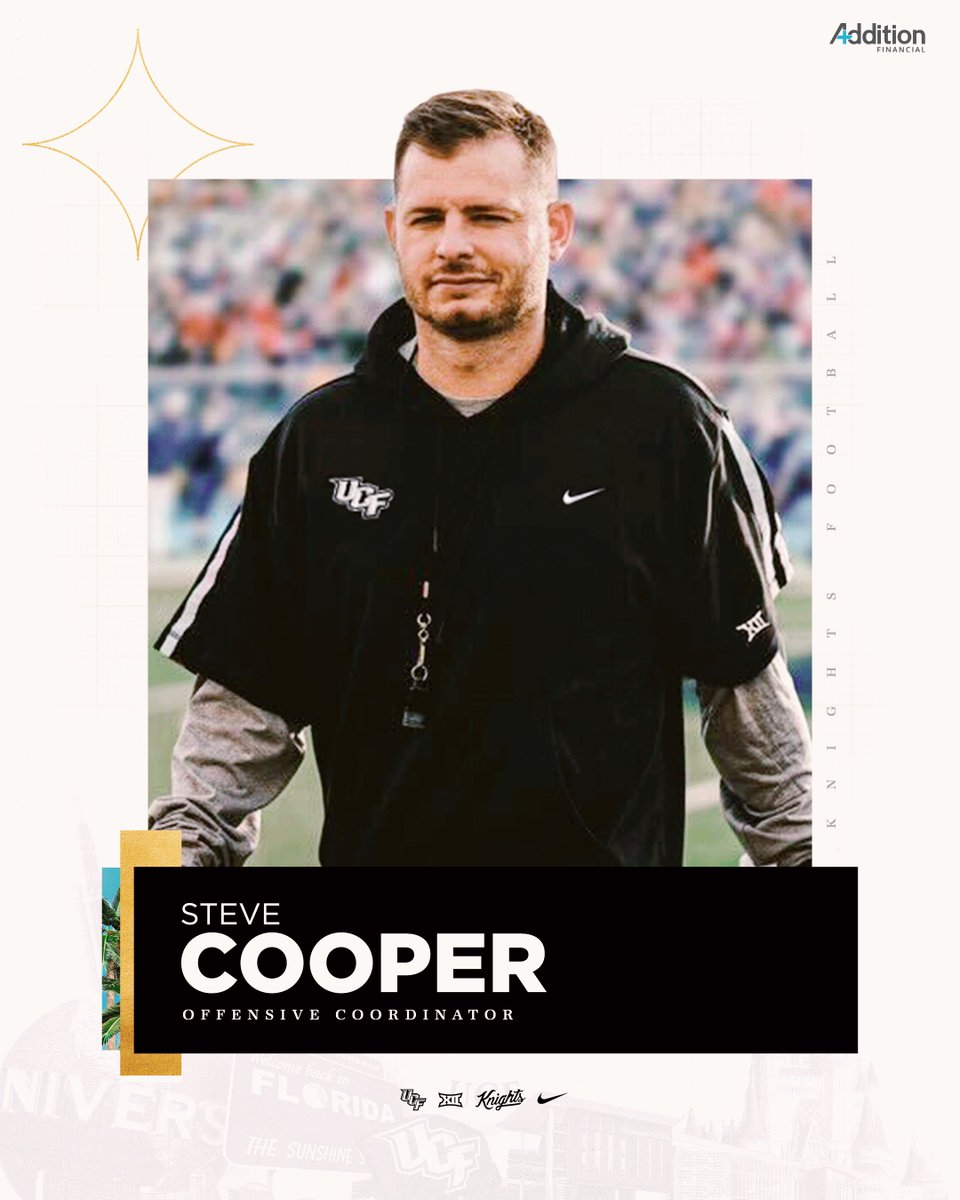 Welcome to UCF <a href="/CoachS_Cooper/">Steve Cooper</a> 🌴⚔️

ucfknights.com/CooperOC