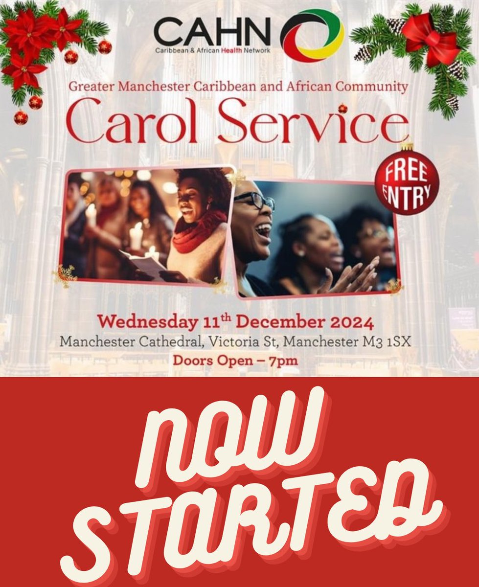 cahn_uk's tweet image. Can't make it to Manchester Cathedral tonight? No worries! Join us live on YouTube - youtube.com/live/XwFKx8Wl6… 

For a heartwarming #Christmas service filled with carols and joy. Tune in and be part of the celebration from wherever you are! 🎄✨ #HolidayCheer #CAHN