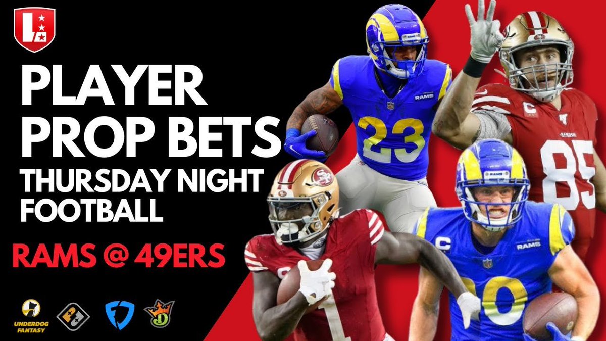LineStarApp's tweet photo. π Thursday Night Football Props π
It's Rams vs. 49ers (#LARvsSF), and @ShannonOnSports & @FlatTyler83 have the top prop picks you need for tonight! Don't miss out on their insights to crush TNF!
π₯ Watch now: https://t.co/SZ0y2p0w5f #NFL #PlayerProps #PropsAI #UnderdogFantasy https://t.co/xh9G2WNv7g